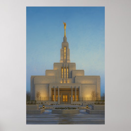 Draper Utah Temple Painting™ LDS Wall Art Poster (Voorkant)