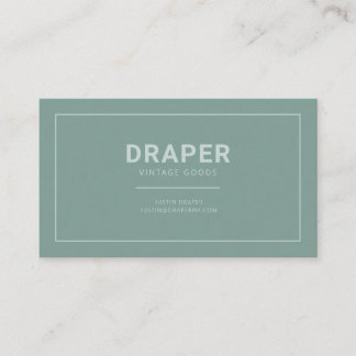 Draper Visitekaartje (Sage Green)