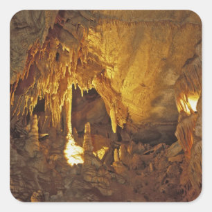 Drapery Kamer, Mammoth Cave National Park, Vierkante Sticker