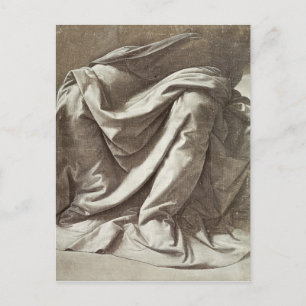 Drapery study for a Seated Figuur, c.1475-80 Briefkaart