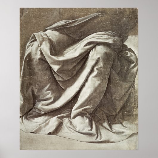 Drapery study for a Seated Figuur, c.1475-80 Poster (Voorkant)