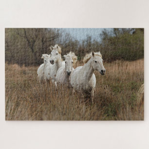 Dravende Camargue-paarden Legpuzzel