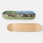 Dravende paarden skateboard (Horizontaal)
