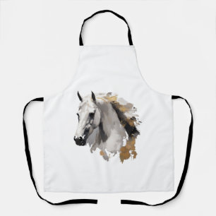 Dravers Grace White Horse Kunst Schort