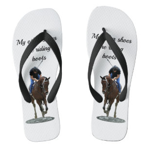 Dravers volbloed paard en ruiter Flip Flops