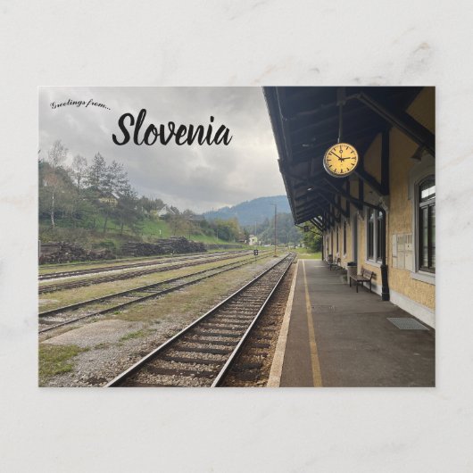 Dravograd Station Slovenië Briefkaart (Voorkant)