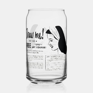 Draw Me - Tekenwedstrijd van de Vintage Art School Blikvorm Glas