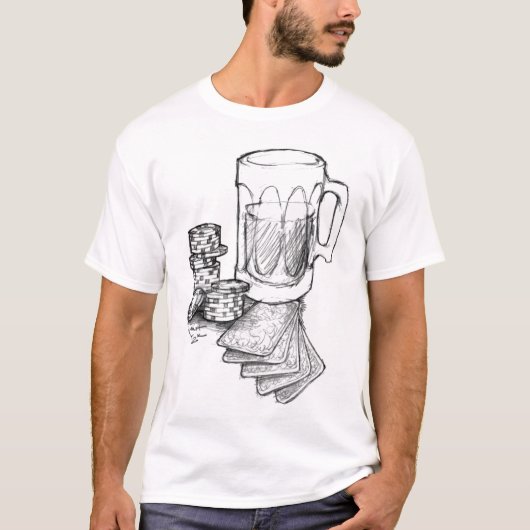 "Draw" Poker T-shirt (Voorkant)