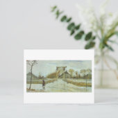 Drawbridge in Nieuw-Amsterdam, Vincent van Gogh Briefkaart (Staand voorkant)