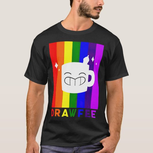 Drawfee ondersteunt Pride Essential TS T-shirt (Voorkant)