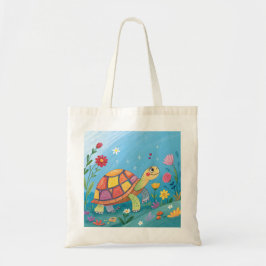 Drawing Baby Turtle Tote Bag