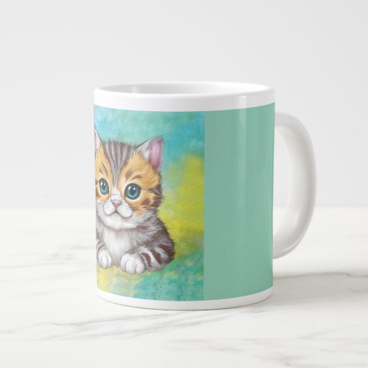 Drawing Cat Extra Grote Beker (Voorkant rechts)