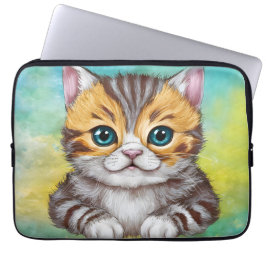 Drawing Cat Laptop Sleeve