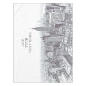 Drawing of New York City Landscape Custom Tafelkleed (Voorkant)