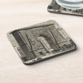 Drawing of Porte Saint-Denis Monument Drankjes Onderzetter (Linkerzijde)