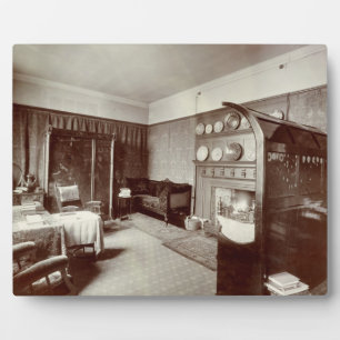Drawing room, Kelmscott House, Londen, 1896 (foto) Fotoplaat