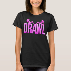 Drawl Mudflaps Dames Donkere T-Shirt