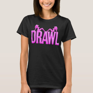Drawl Mudflaps Dames Donkere T-Shirt