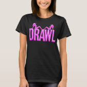 Drawl Mudflaps Womens Dark T-Shirt (Devant)