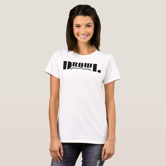 Drawl OG Womens White T-Shirt (Devant entier)
