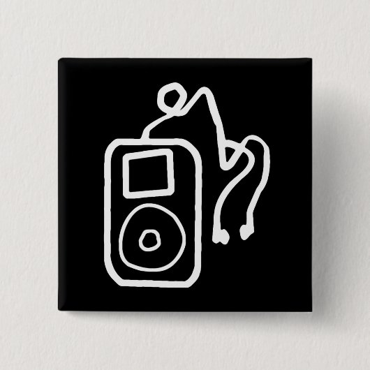 Drawn iPod Black Button (Voorkant)