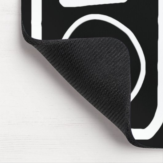 Drawn iPod Black Mousepad Muismat (Hoek)