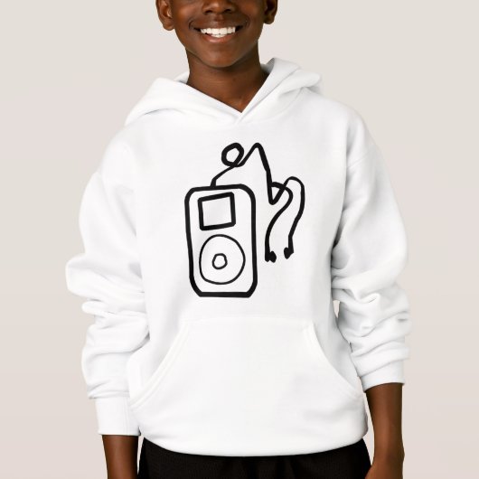 Drawn iPod Hoodie (Voorkant)