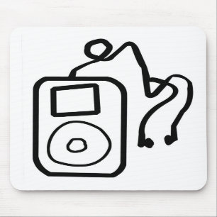 Drawn iPod Mousepad Muismat