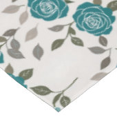 Drawn Roses In Muted Blues And Greens  Tafelkleed (Gekanteld)
