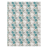 Drawn Roses In Muted Blues And Greens  Tafelkleed (Voorkant)