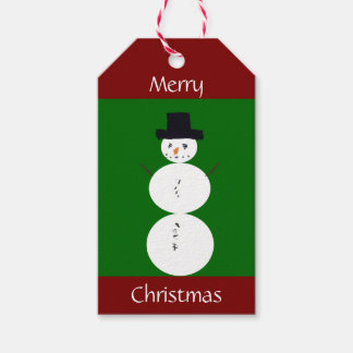 Drawn Snowman Cadeaulabel