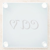 Drawstring Backpack Glazen Onderzetter (Achterkant)