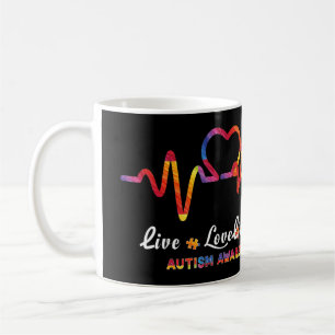 Drawstring closurelive, liefde, accepteren, autism koffiemok