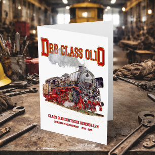DRB Klasse 01.10 Stoomtrein. Deutsche Reichsbahn Bedankkaart