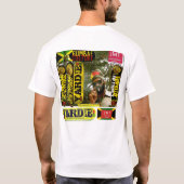 DREAD LOCK RASTA JMT Basic T-shirt voor heren (Achterkant)