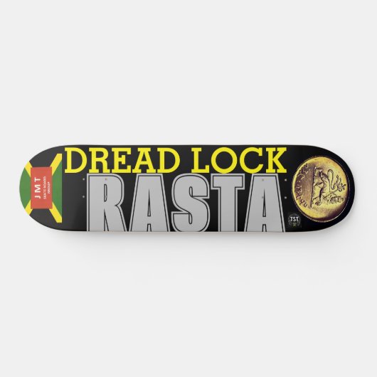 DREAD LOCK RASTA Skateboard (Horizontaal)