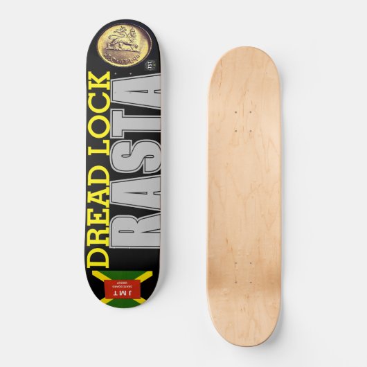 DREAD LOCK RASTA Skateboard (Voorkant)