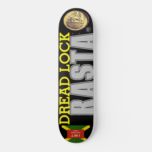 DREAD LOCK RASTA Skateboard (Voorkant)