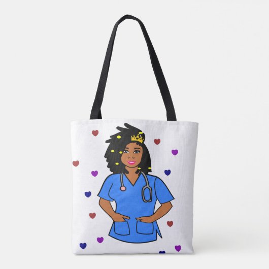 Dread locks verpleegster voor kinderverzorging draagtas (Achterkant)