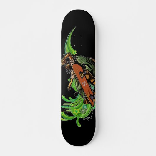 Dread Man Skateboard (zwart) (Voorkant)