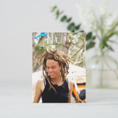 Dreadlock Girl Briefkaart (Staand voorkant)