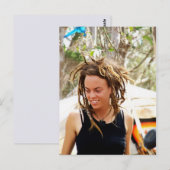 Dreadlock Girl Briefkaart (Voorkant / Achterkant)