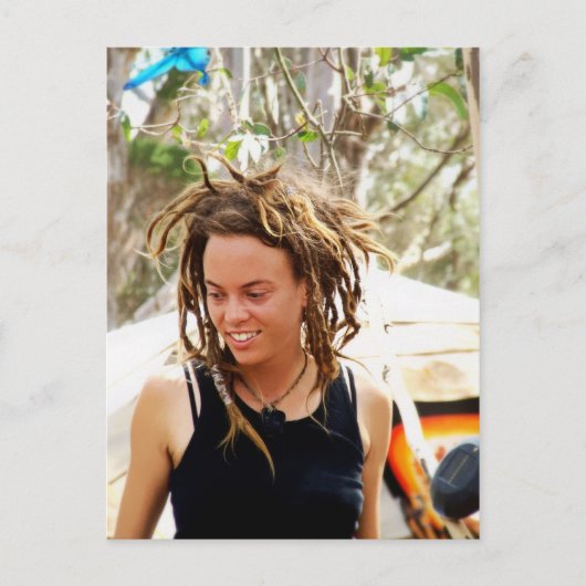 Dreadlock Girl Briefkaart (Voorkant)
