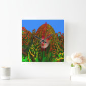 Dreadlock Holiday Vierkante Klok (Huis)