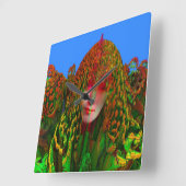 Dreadlock Holiday Vierkante Klok (Hoek)