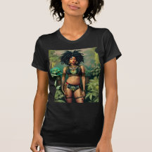 Dreadlock Queen Cheeba Zwart T-shirt