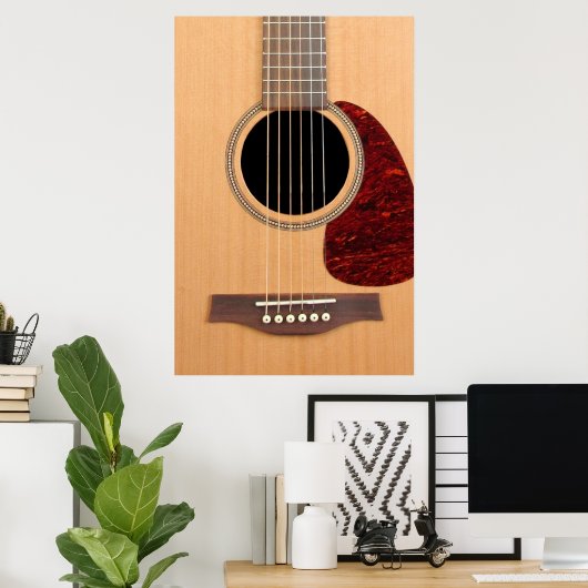 Dreadneen Acoustic 6 String Guitar Poster (Thuiskantoor)