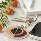 Dreadneen Acoustic 6 String Guitar Sleutelhanger (Voorkant Rechts)