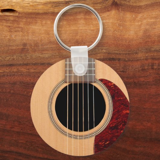 Dreadneen Acoustic 6 String Guitar Sleutelhanger (Achterkant)