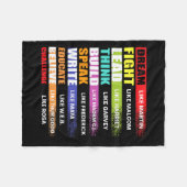 Dream als Martin Lead, als Harriet Black History Fleece Deken (Voorkant (Horizontaal))